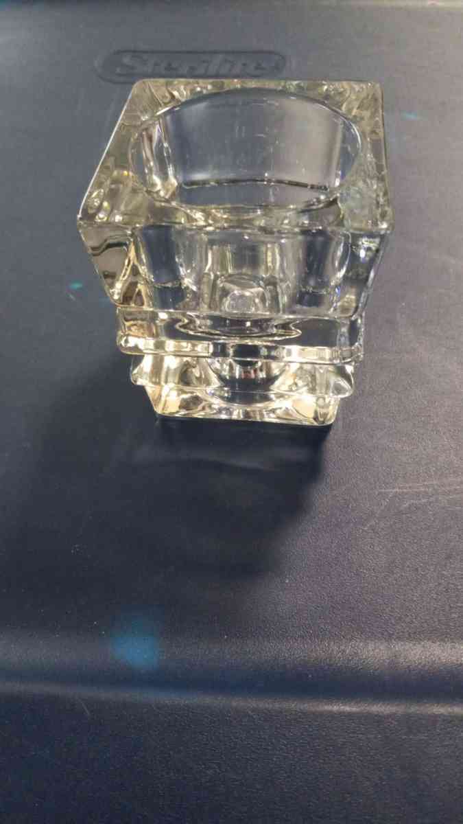 Vintage Avon fostoria vative glass candle holder - Bangor, Maine