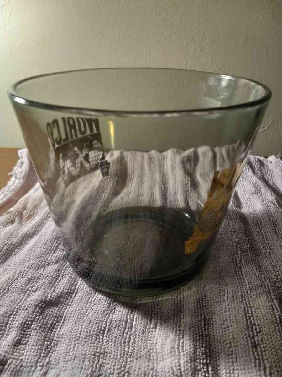 Vintage glass ice bucket - Bangor, Maine - FleaMarketBay