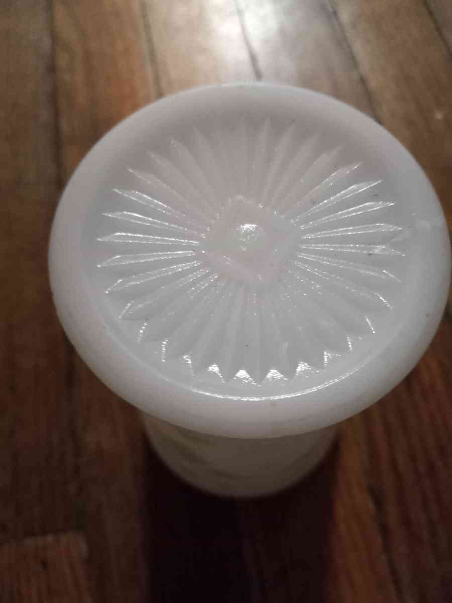Vintage milk glass goblet - Bangor, Maine - FleaMarketBay