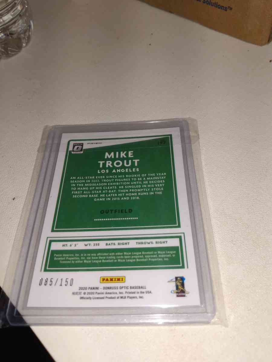 2020 Panini Mike trout red white and blue parallel - Alicia, Arkansas - FleaMarketBay