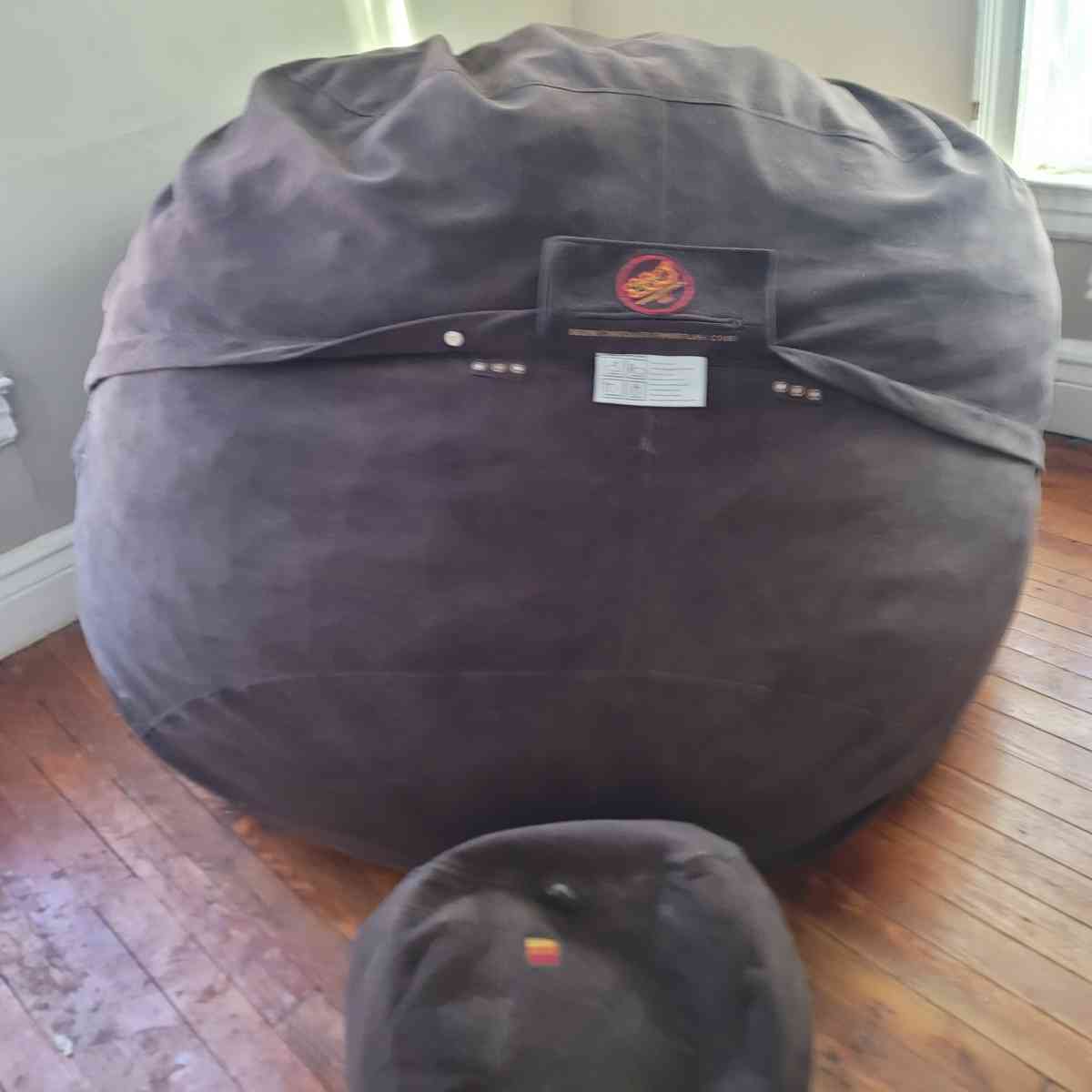 Lovesac BigOne Bundle Lovesac 8ft Bean Bag Couch and Ottoman - Rochester, New York