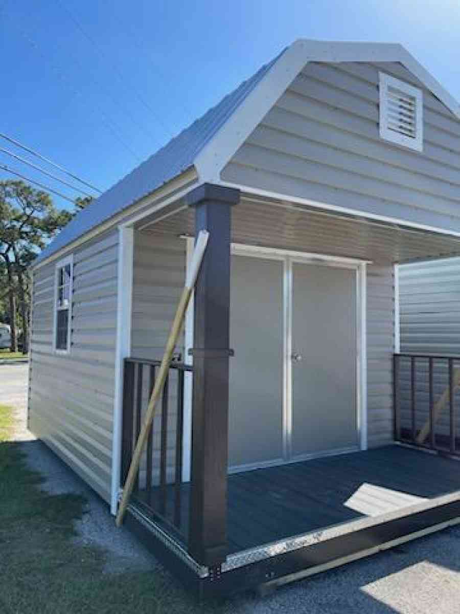 10x16 Lark Shed with Porch - Mims, Florida - FleaMarketBay