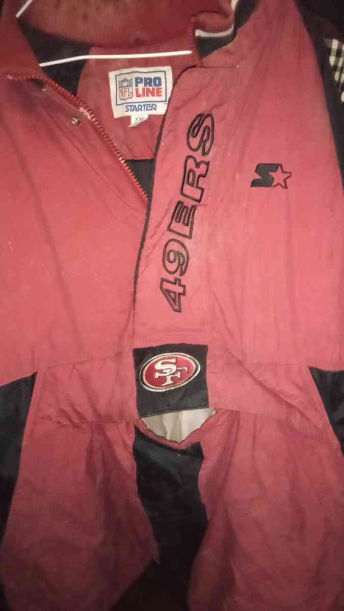 SF 49ers Pro line starter half zip jacket - Hagerstown, Maryland - FleaMarketBay