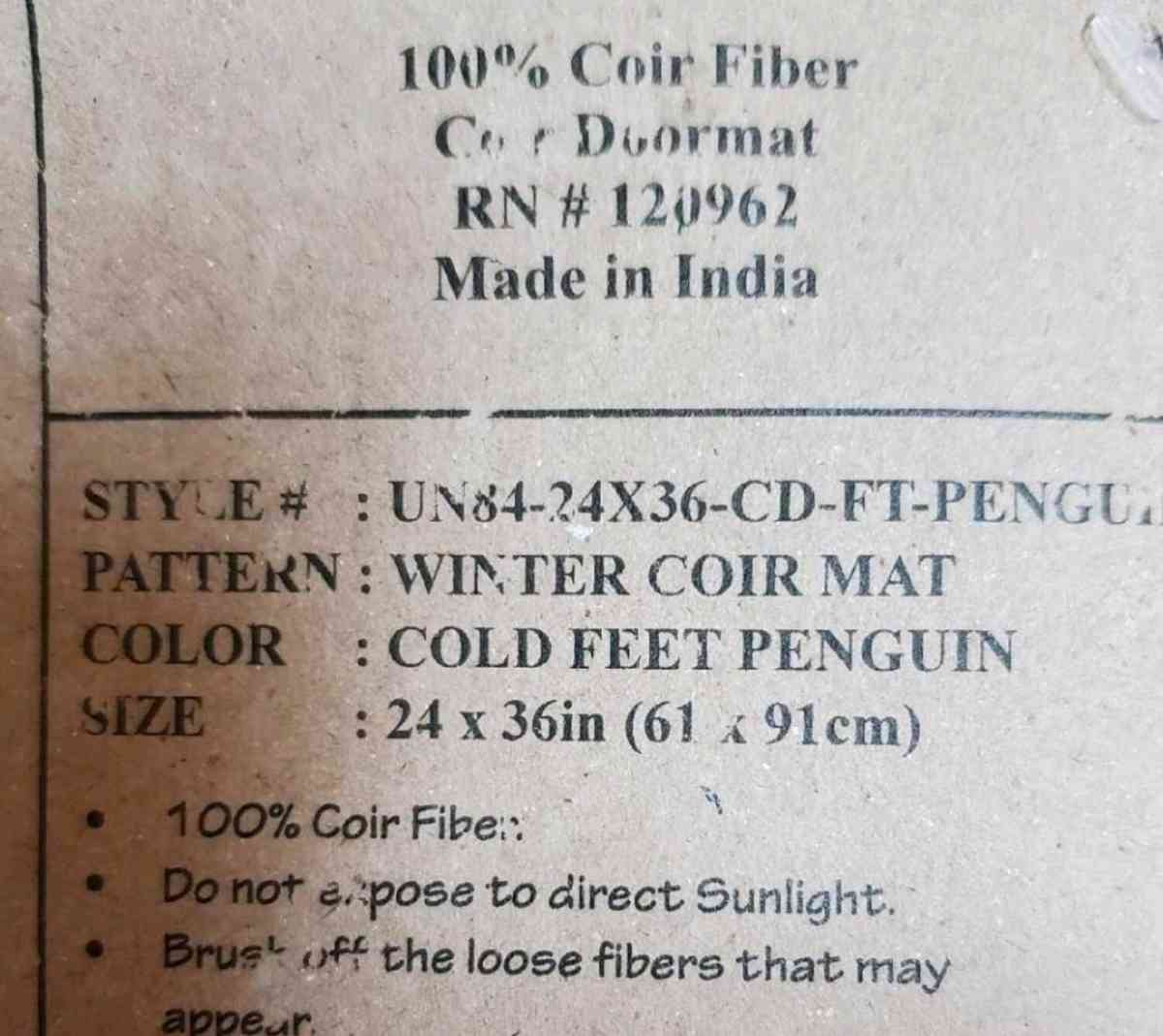 24x36 Coir Rug - Pensacola, Florida - FleaMarketBay