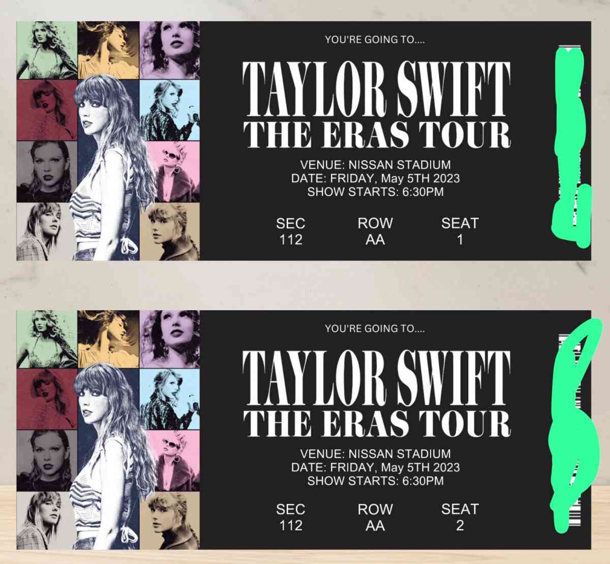 Taylor swift ticket - Knoxville, Tennessee