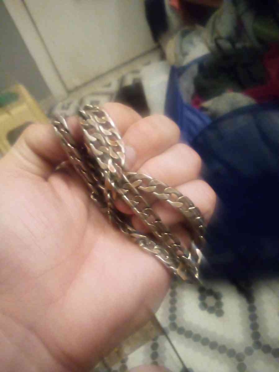 925 sterling silver necklace 22 inch and 3mm wide - Bedford, Indiana - FleaMarketBay