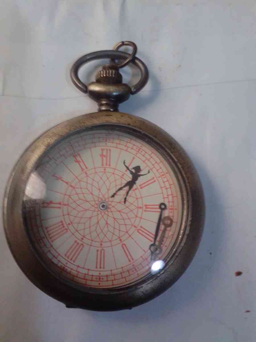 Old Disney Pocket Watch Peter Pan every thing is there - Moorhead, Minnesota