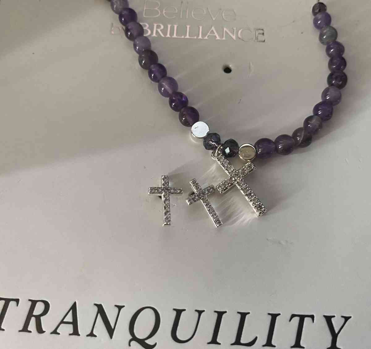 Beautiful purple necklace with earrings - Claremont, California