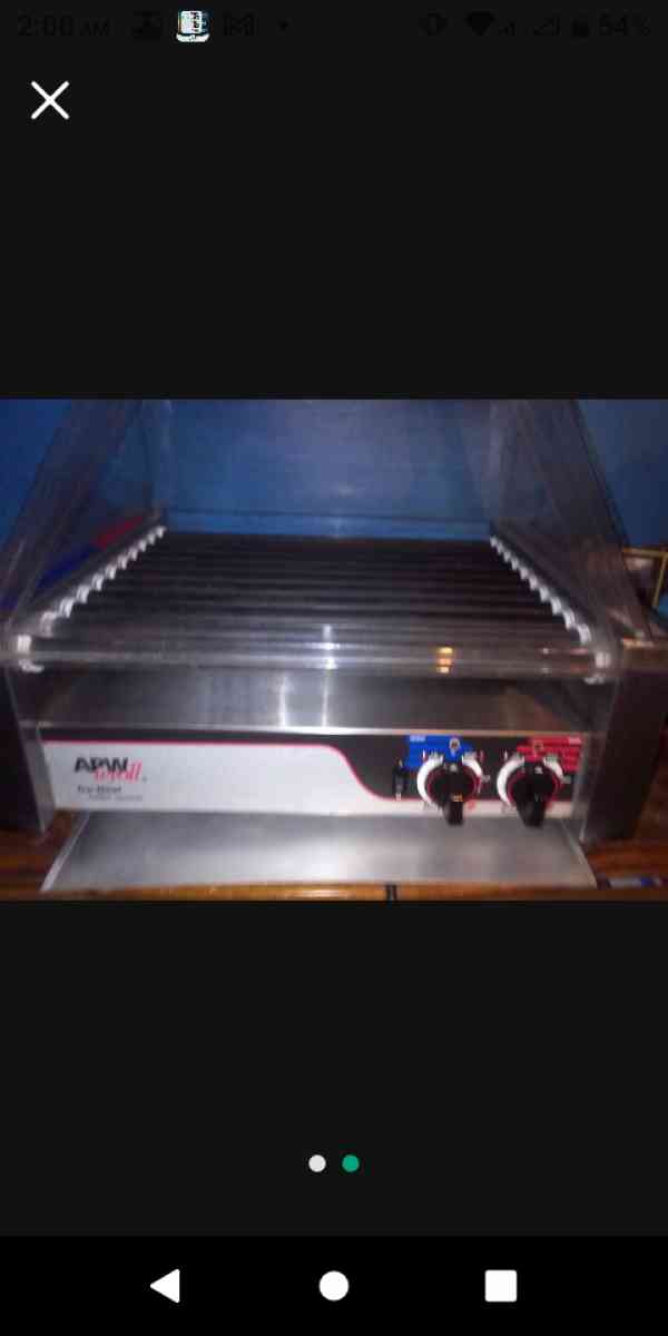 Flat top hot dog roller - Jesup, Georgia