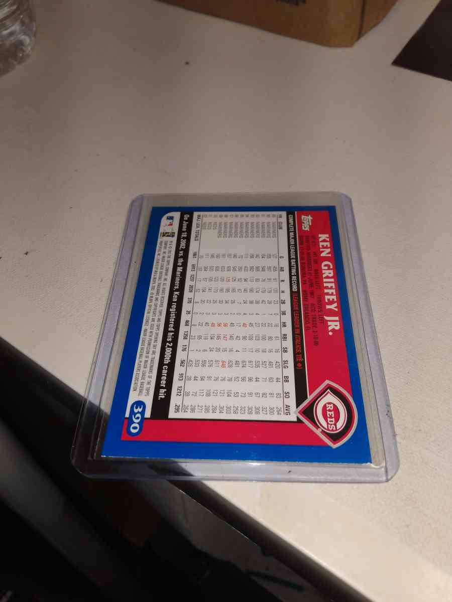 2003 Topps Ken Griffey Jr card number 390 - Alicia, Arkansas - FleaMarketBay