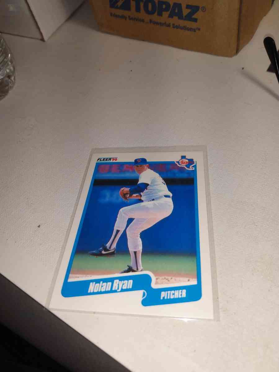 1990 Fleer card number 313 Nolan Ryan