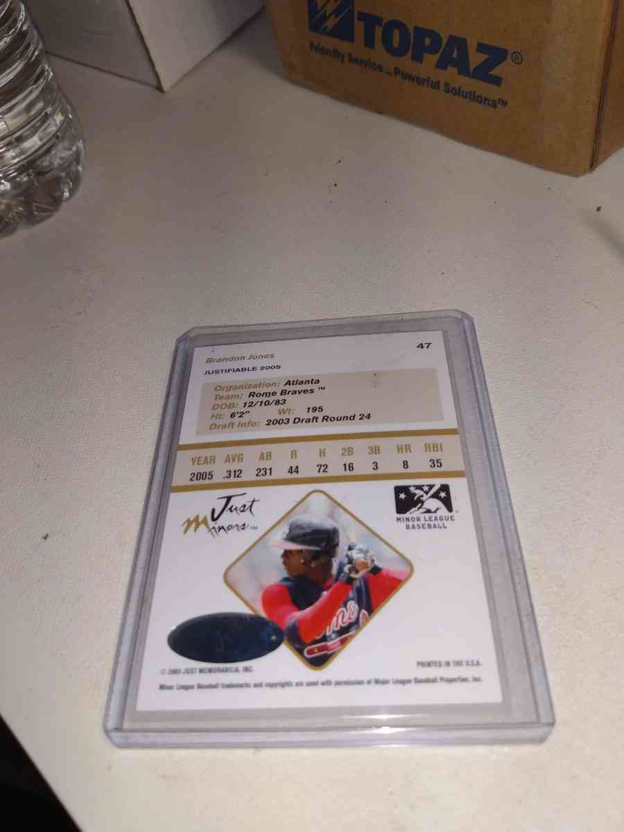 2005 card number 47 just memorable autographs of Brandon Jon - Alicia, Arkansas - FleaMarketBay