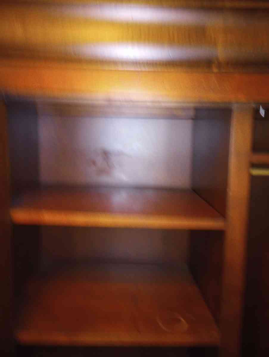 Large vintage BrownSienna solid wood early 1900s - Hollywood, Florida - FleaMarketBay