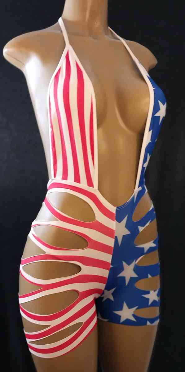 Custom Made 4th of July Bodysuit - Las Vegas, Nevada - FleaMarketBay
