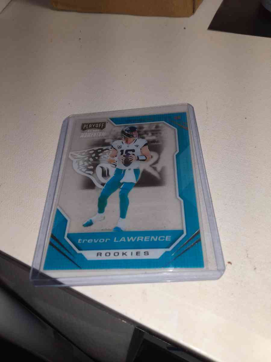 2021 playoff moment Trevor Lawrence rookie card
