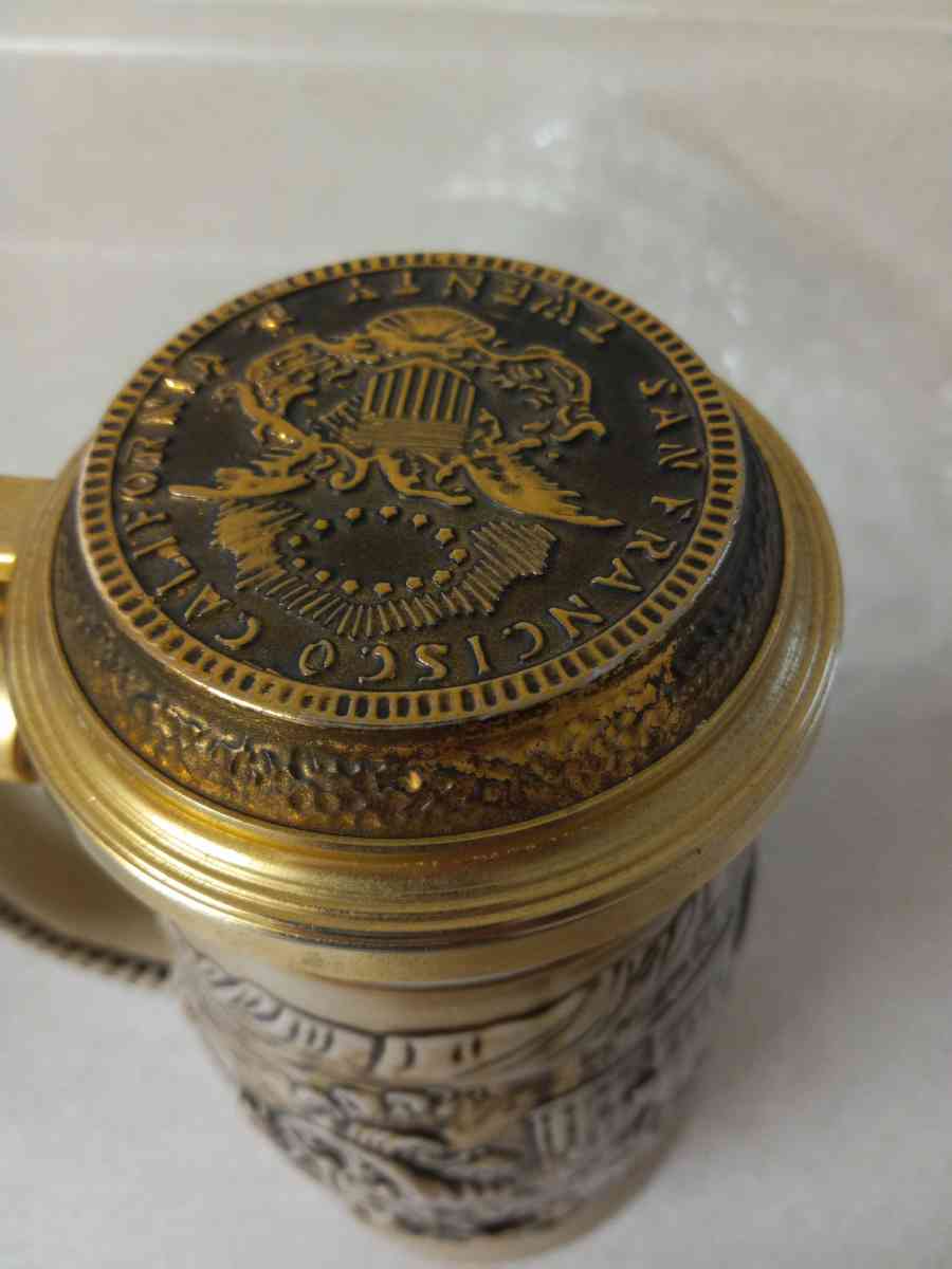 1987 Sanfrancisco gold rush beer stien - Bangor, Maine - FleaMarketBay