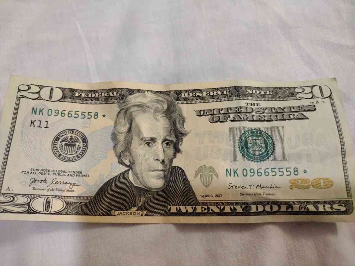 2007 Series 20 Dollar Star Note With Unsual Numbers - Los Angeles, California