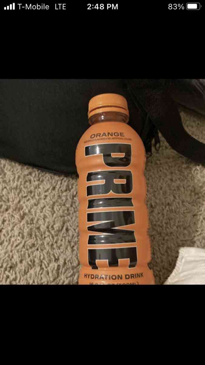 Empty Prime Bottle Orange