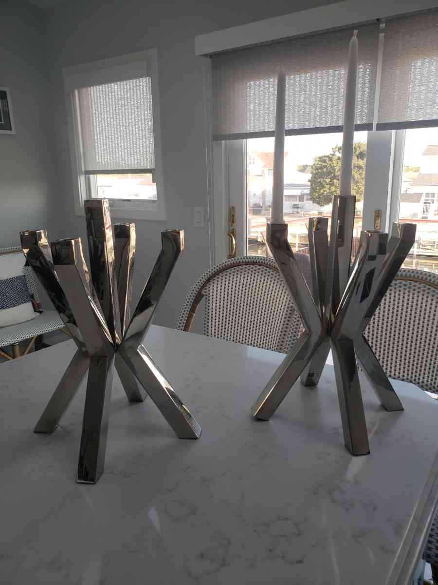 Two Silver Candle Holder - Toms River, New Jersey
