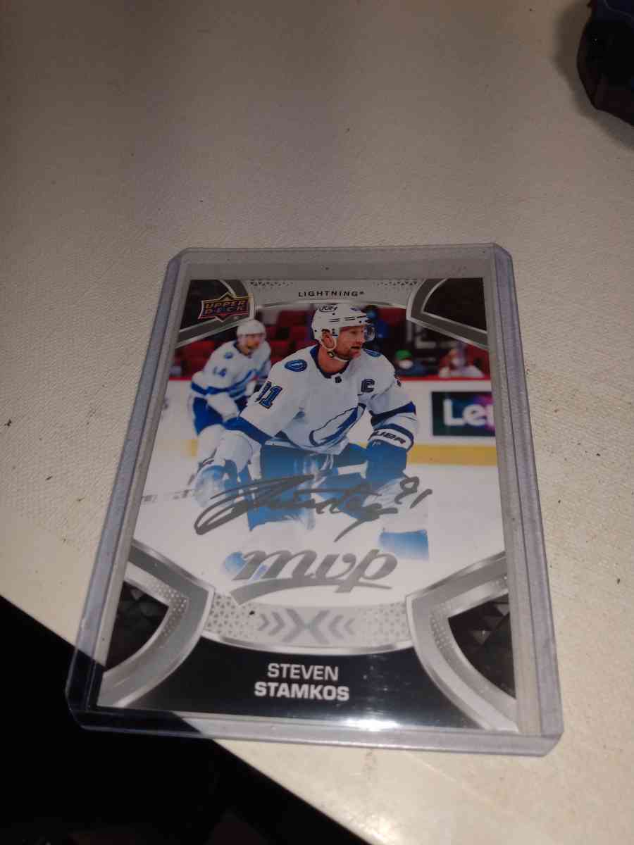 2022 MVP upper Deck autograph Steven stamkos