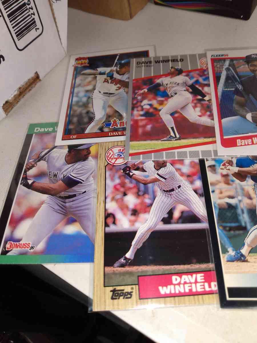 six card lot Dave Winfield Hall of famer - Alicia, Arkansas - FleaMarketBay