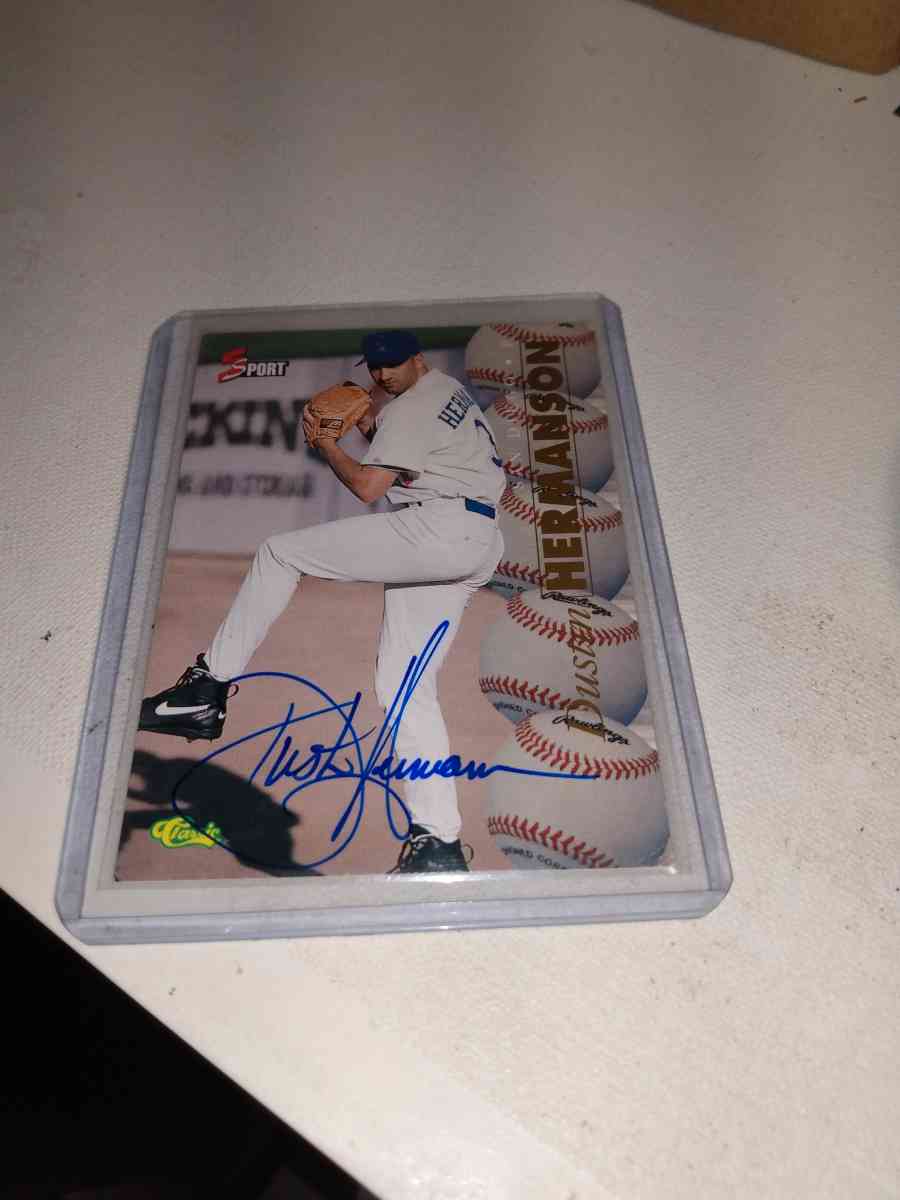 1995 classic Justin hermanson autograph