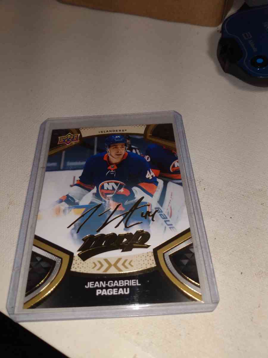 2022 MVP upper Deck Gold signature Jean Gabriel pageau