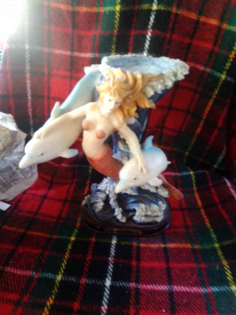 Tall Standing up Mermaid and Dolphin - Gaston, South Carolina - FleaMarketBay