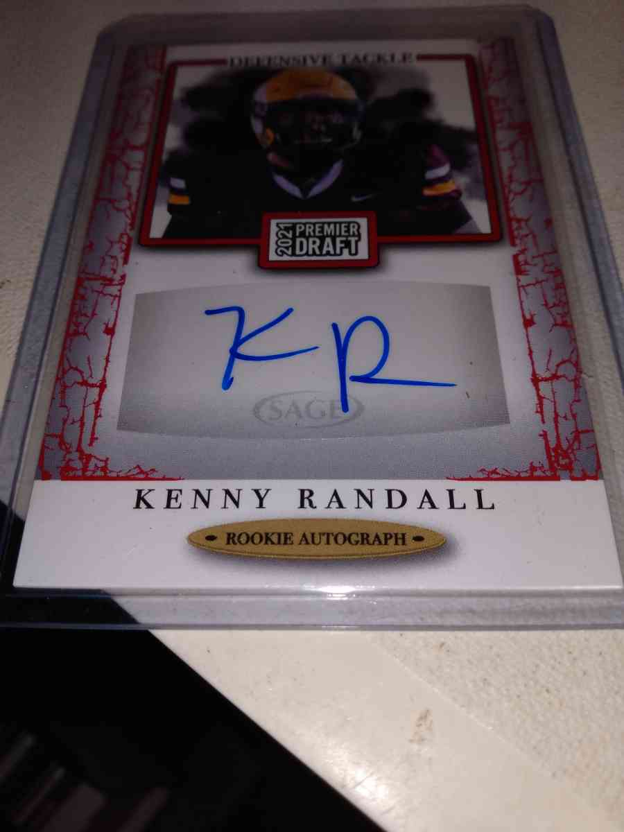 2021 sage rookie card Kenny Randall