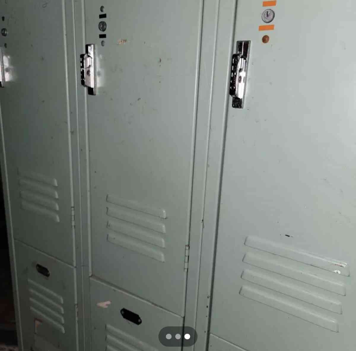 penco Product Inc metal lockers  2 tier 6 lockers