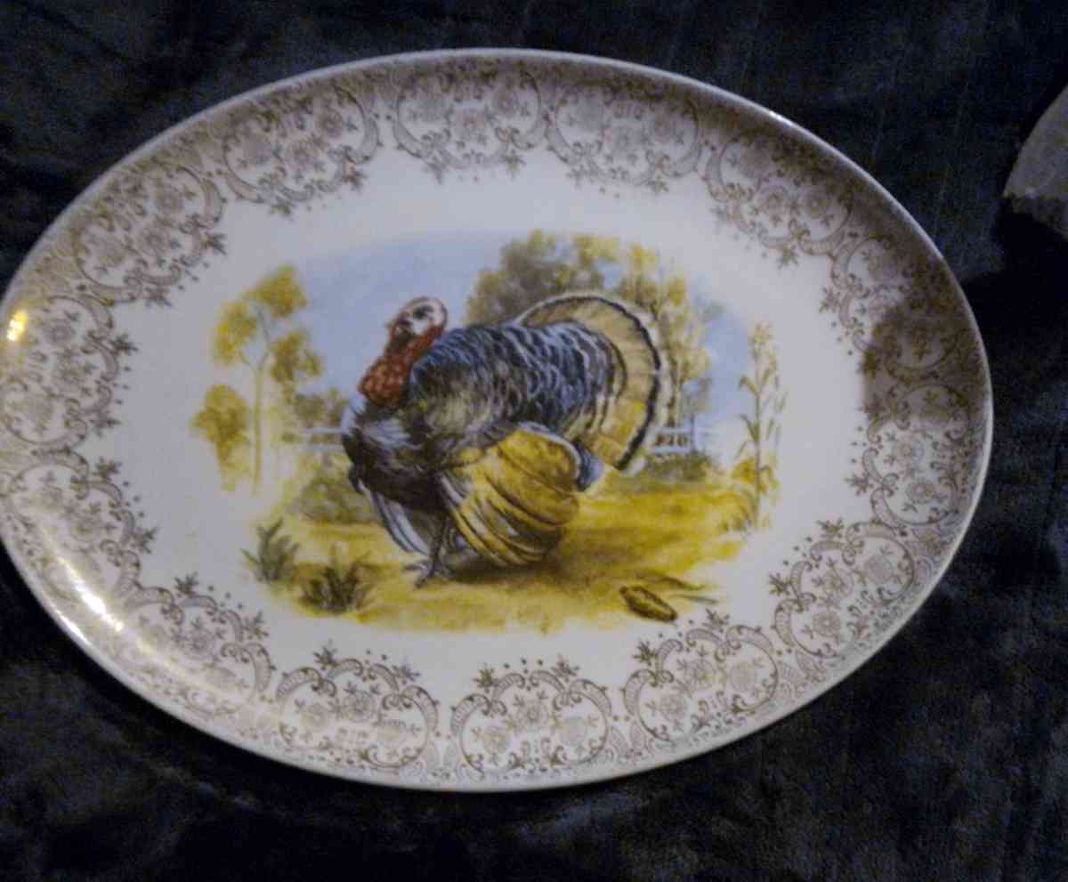 A Thanksgiving platter with a Turkey on it - Gaston, South Carolina
