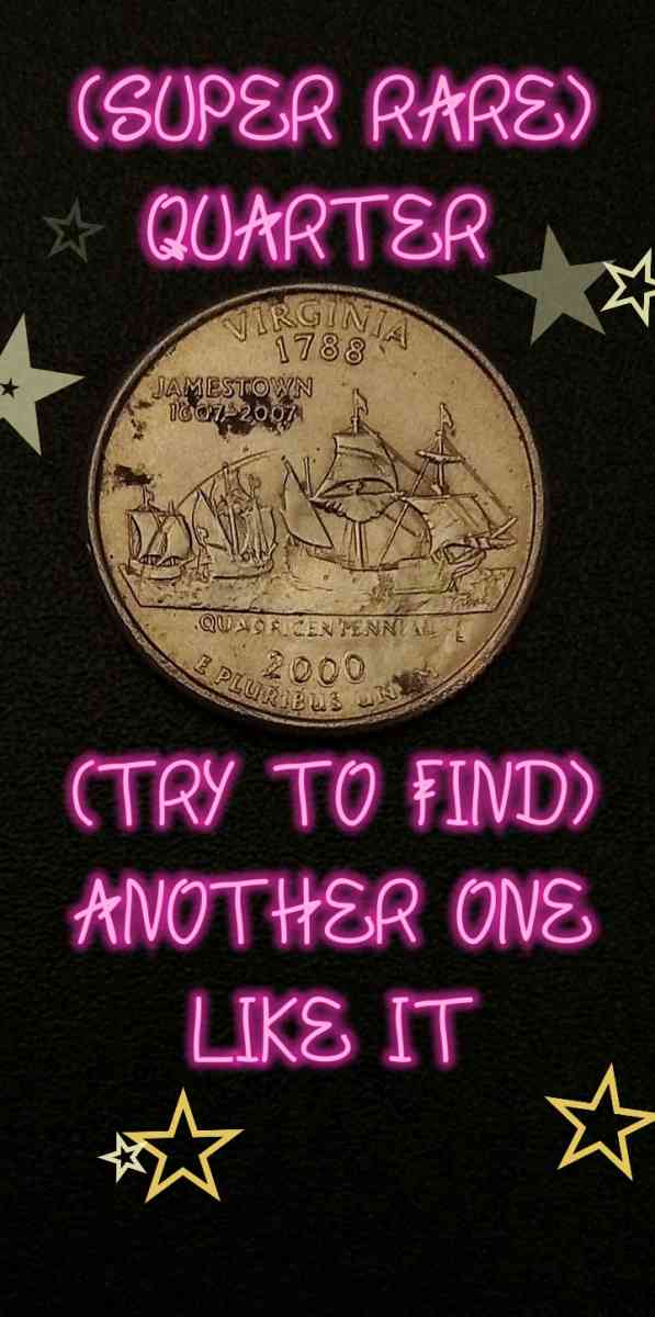 SUPER RARE QUARTER PENNY STAMPED ON FACE OF QUARTER - Crossville, Tennessee - FleaMarketBay