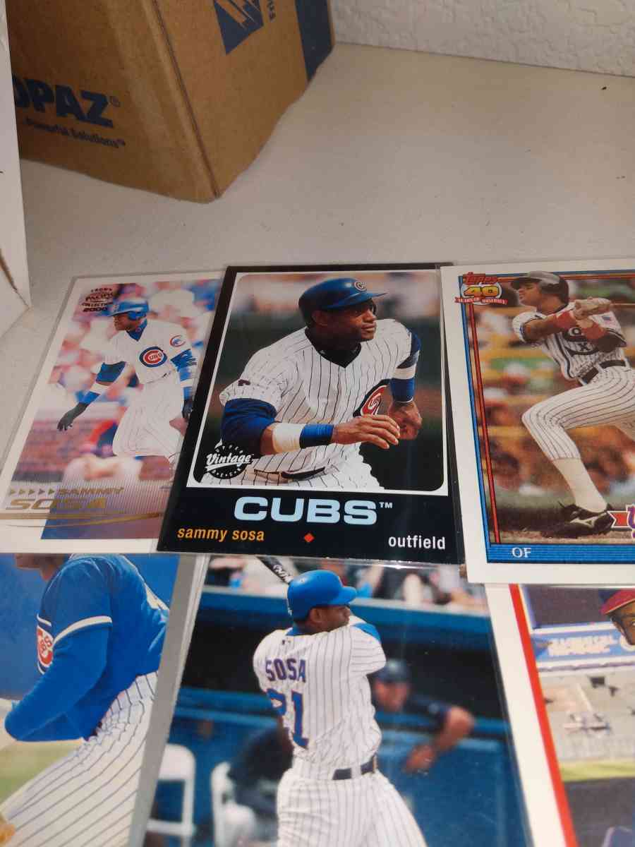 six cards of Sammy Sosa - Alicia, Arkansas - FleaMarketBay
