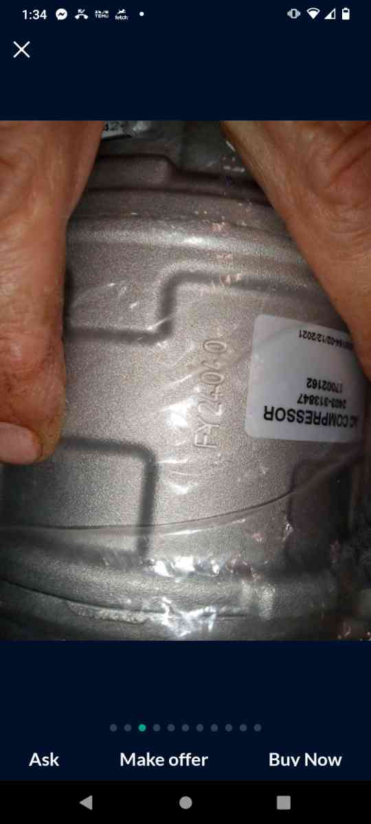 AC compressor for 2002 Dodge intrepid - Cumberland, Maryland - FleaMarketBay