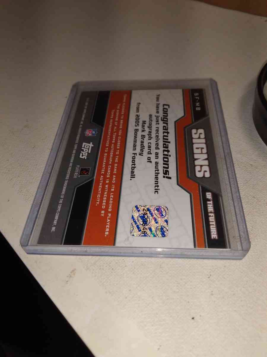 2005 Bowman signs of the future Mark Bradley autograph - Alicia, Arkansas - FleaMarketBay