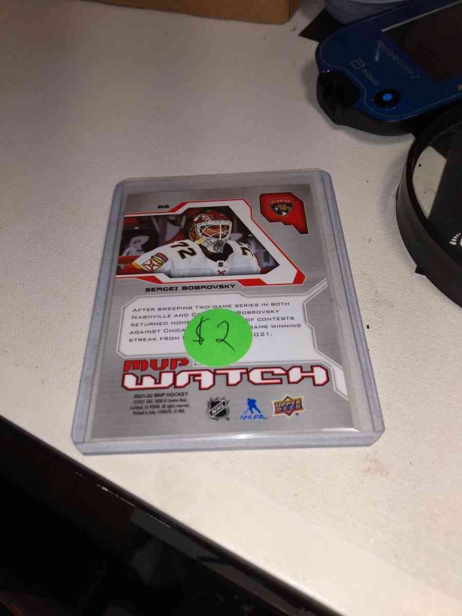 a project MVP hockey 2022 Sergei Bobrovsky - Alicia, Arkansas - FleaMarketBay