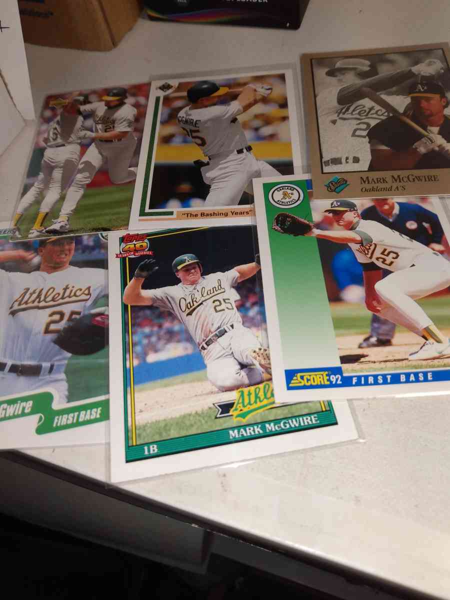 six card lot Mark McGwire