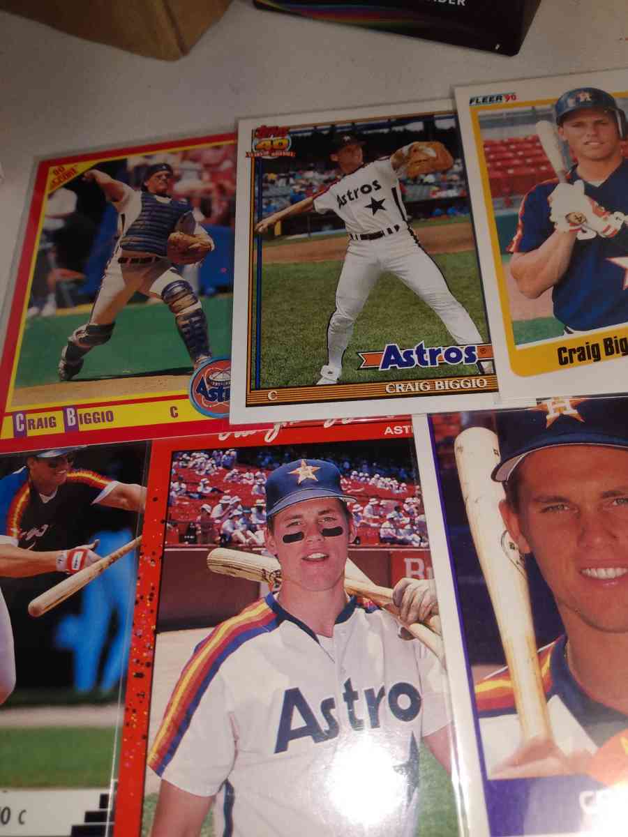 six card lot Craig biggio Hall of famer - Alicia, Arkansas - FleaMarketBay
