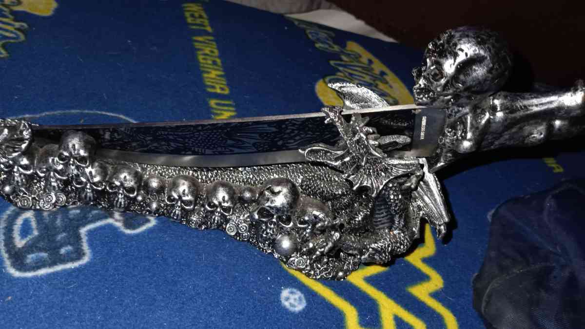 skull knife on a dragon stand - Parkersburg, West Virginia