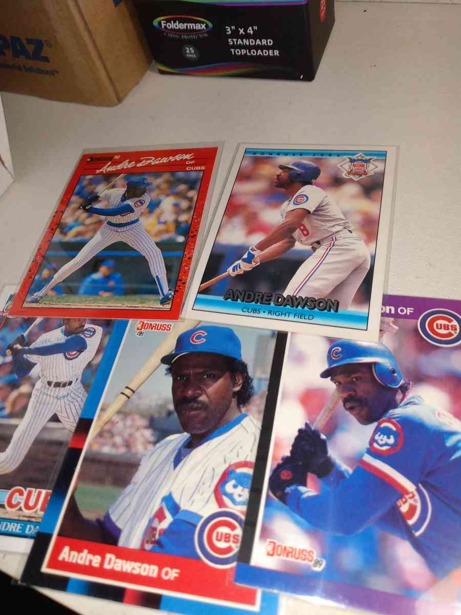 six card lot Andre Dawson the hawk Hall of famer - Alicia, Arkansas - FleaMarketBay