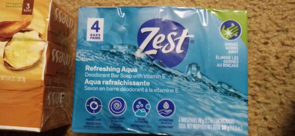 zest and caress bars of soap New unopened  pick up only - Watertown, New York - FleaMarketBay