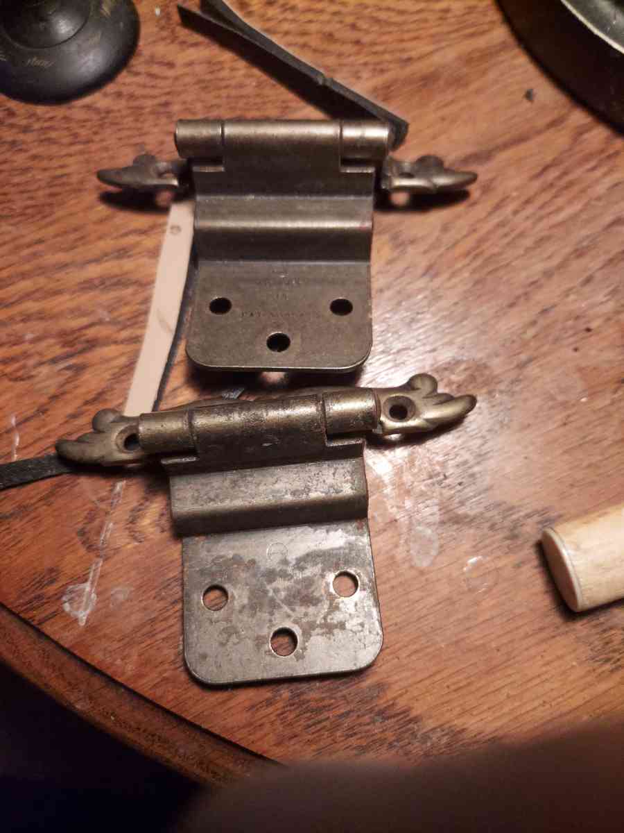 vintage brass cabinet hinges - Frankfort, Indiana