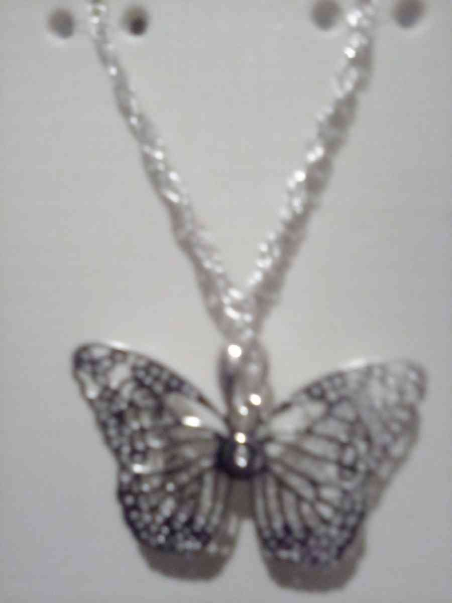 Sterling Silver butterfly necklace