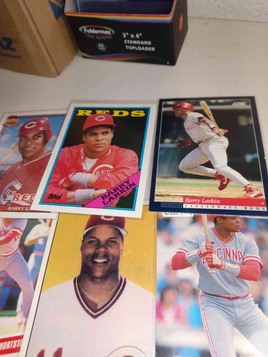 six card lot of Barry Larkin Hall of famer - Alicia, Arkansas - FleaMarketBay