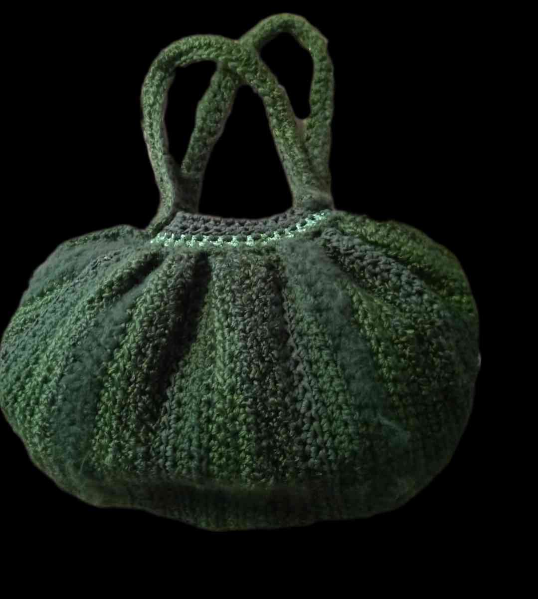 Handmade Crocheted Fat Bottom Bag Lined - Henderson, Nevada