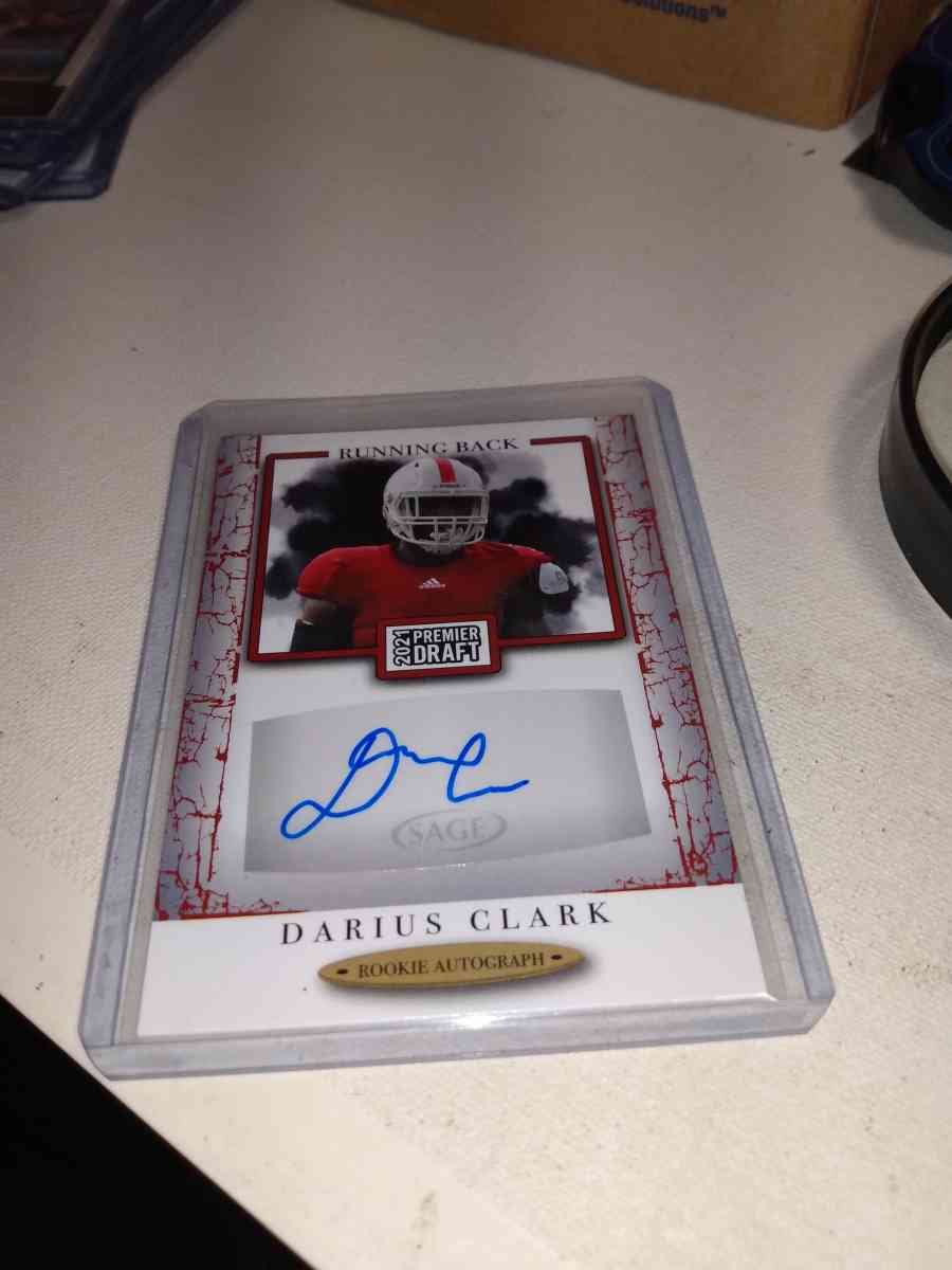 2021 premier draft Darius Clark autograph
