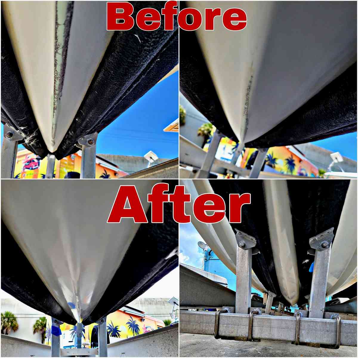 Fiberglass and paint reepairs - Palm Beach, Florida