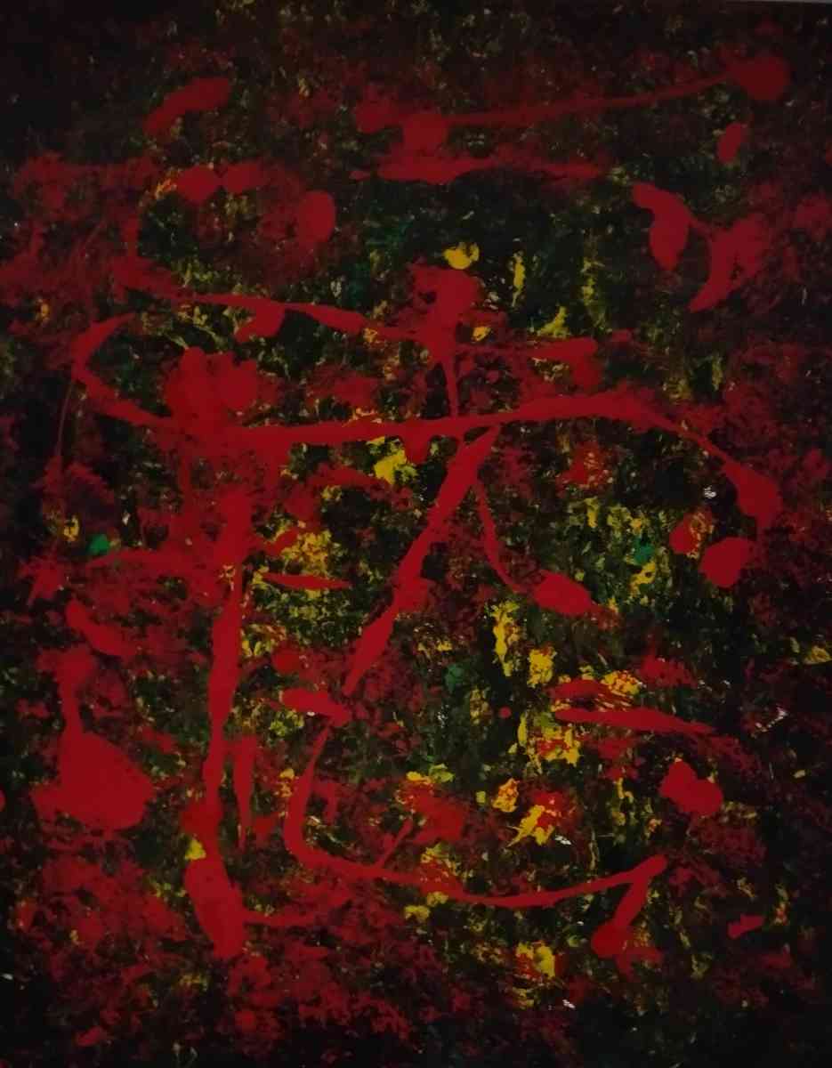 abstract painting on canvas 16inches by twenty - Pharr, Texas - FleaMarketBay