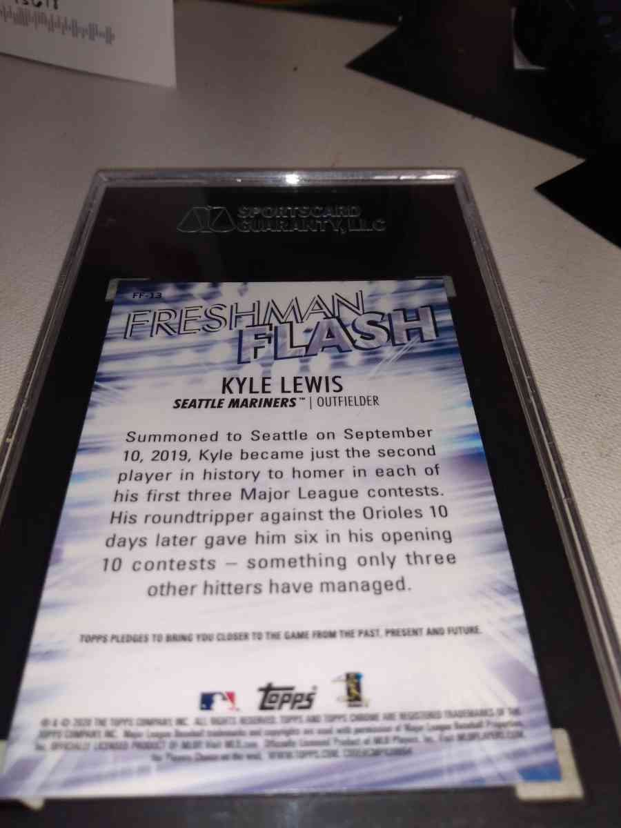 2020 Topps Chrome Kyle Lewis freshman flash grated 95 - Alicia, Arkansas - FleaMarketBay