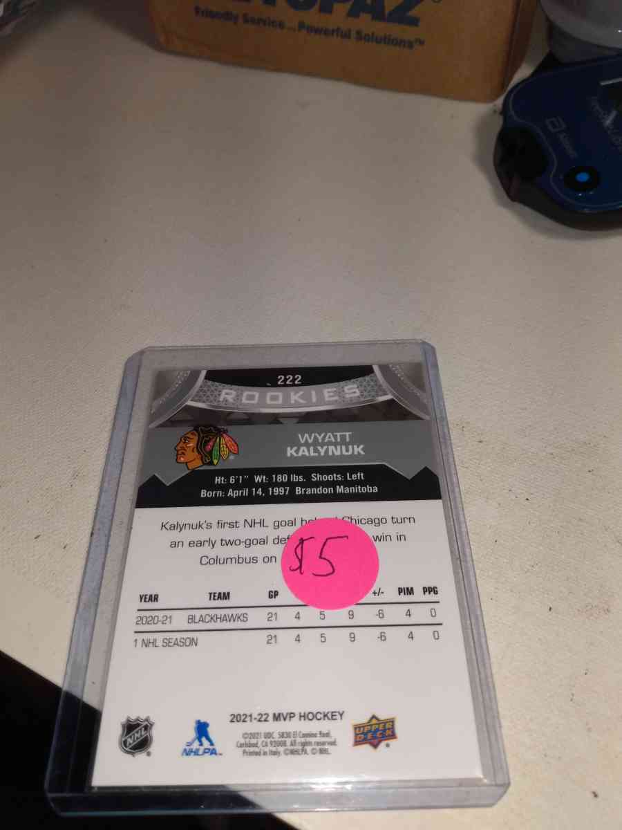 MVP upper Deck 2022 autograph Wyatt kalnuk - Alicia, Arkansas - FleaMarketBay